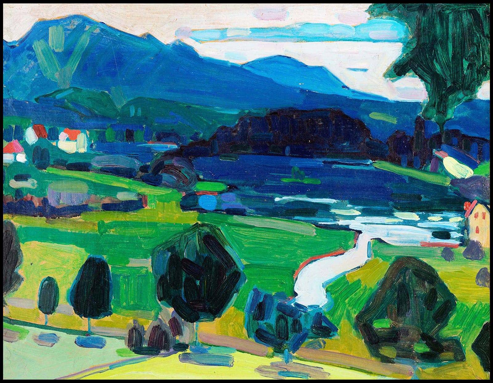 "Wassily Kandinsky - View over the Staffelsee"