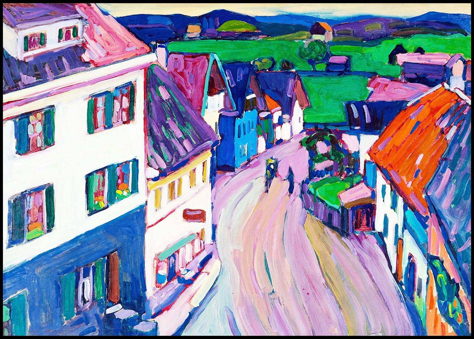 "Wassily Kandinsky - Murnau 'View from the window of the Griesbräu'"