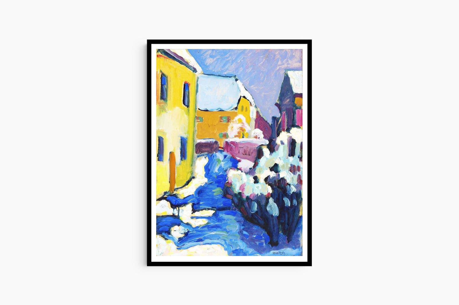 "Wassily Kandinsky - Cemetery and Rectory in Kochel"