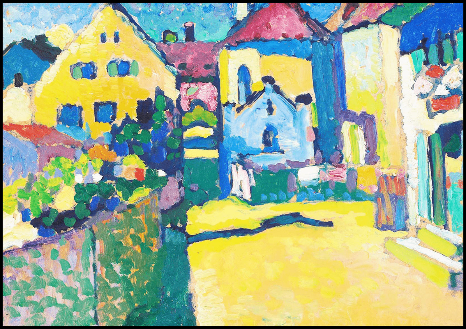 "Wassily Kandinsky - Green Lane in Murnau"