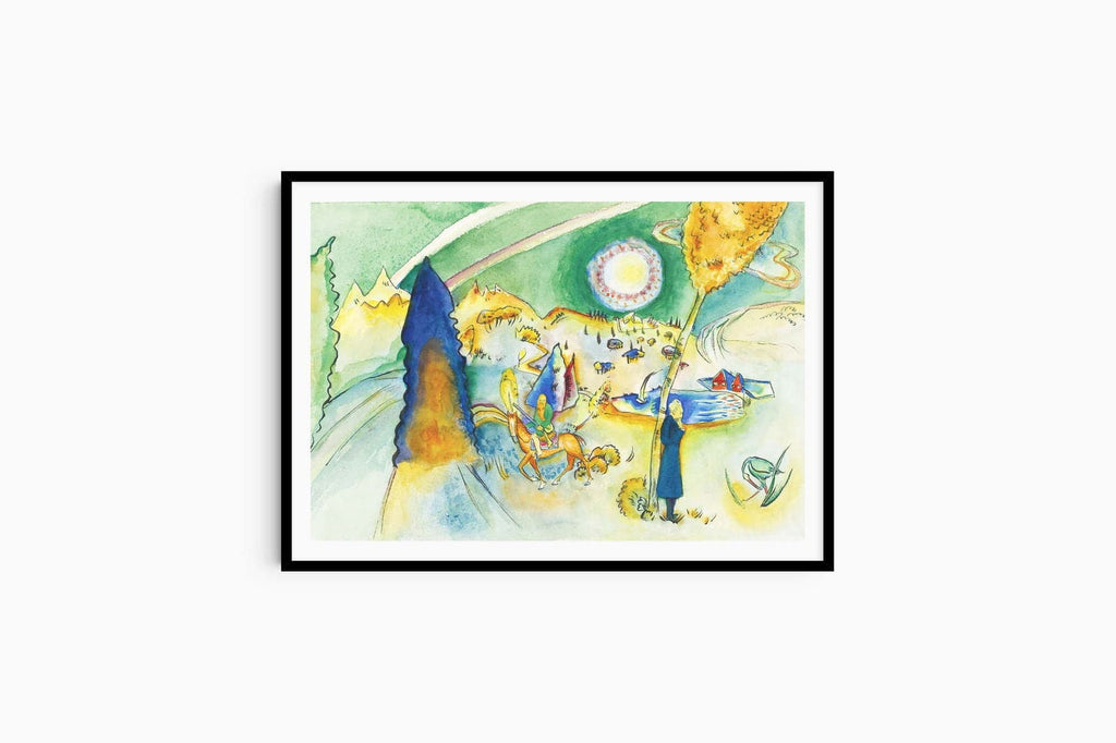 "Wassily Kandinsky - Watercolor for Poul Bjerre"