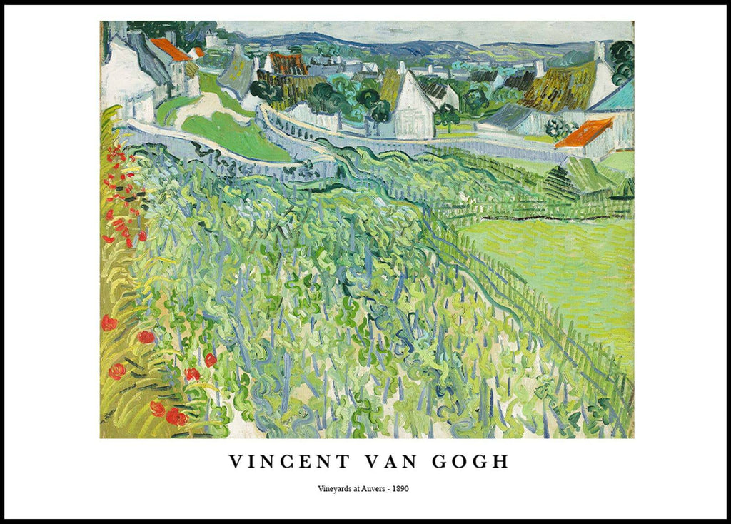 "Vincent Van Gogh - Vineyards at Auvers Poster"