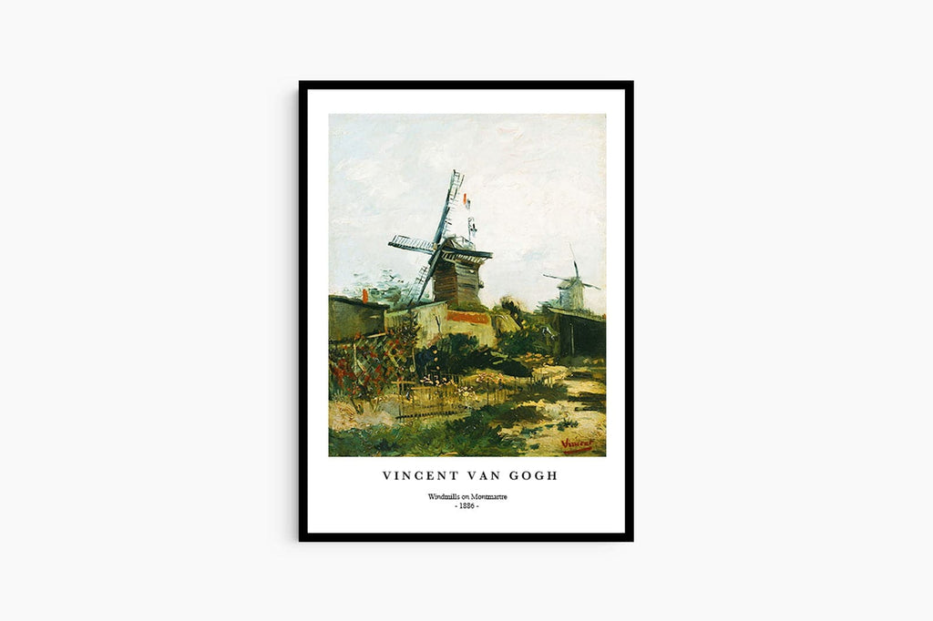 "Vincent Van Gogh - Windmills on Montmartre Poster"