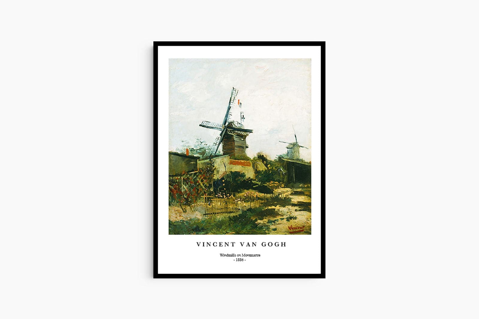 "Vincent Van Gogh - Windmills on Montmartre Poster"