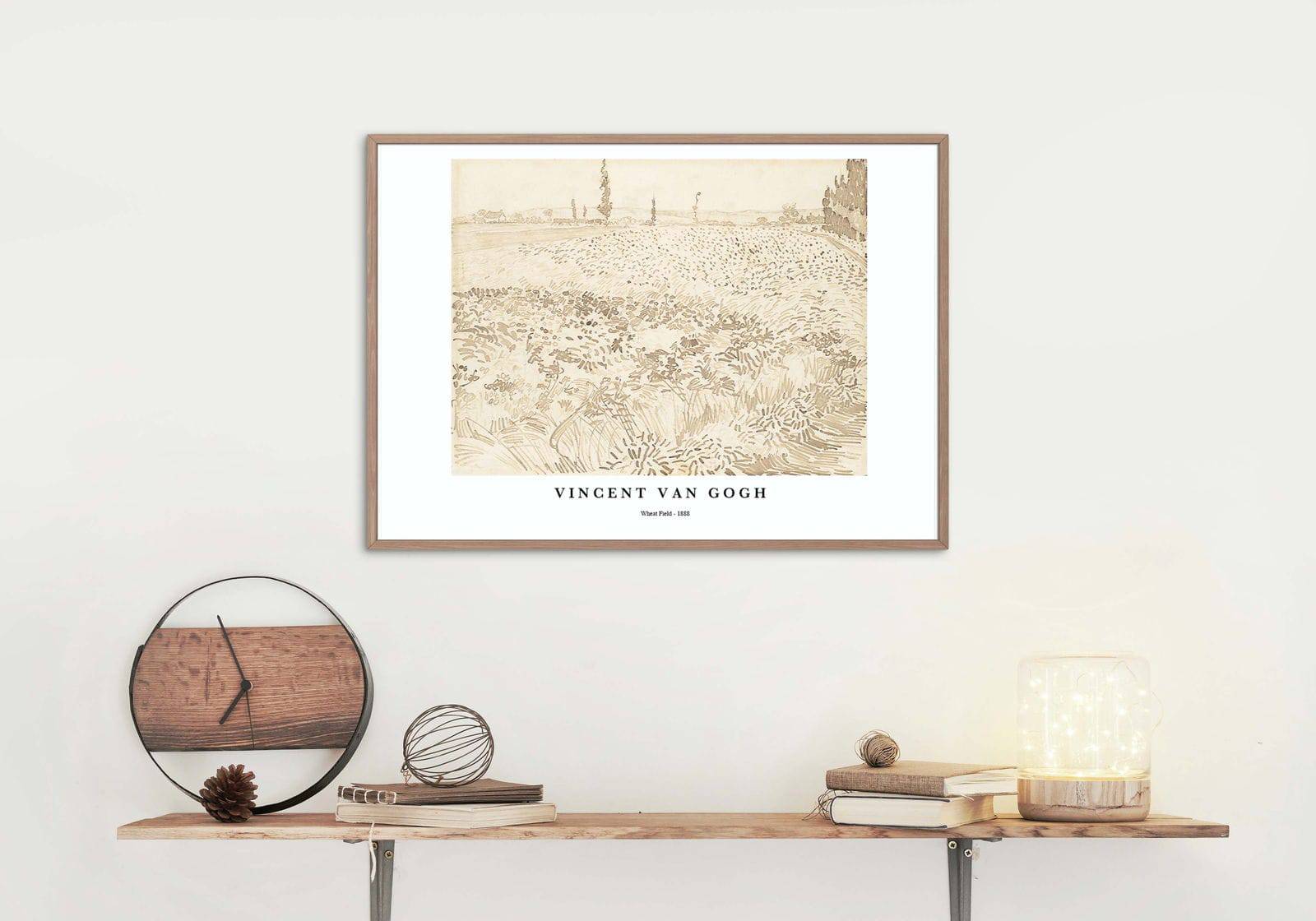 "Vincent Van Gogh - Wheat Field Poster"