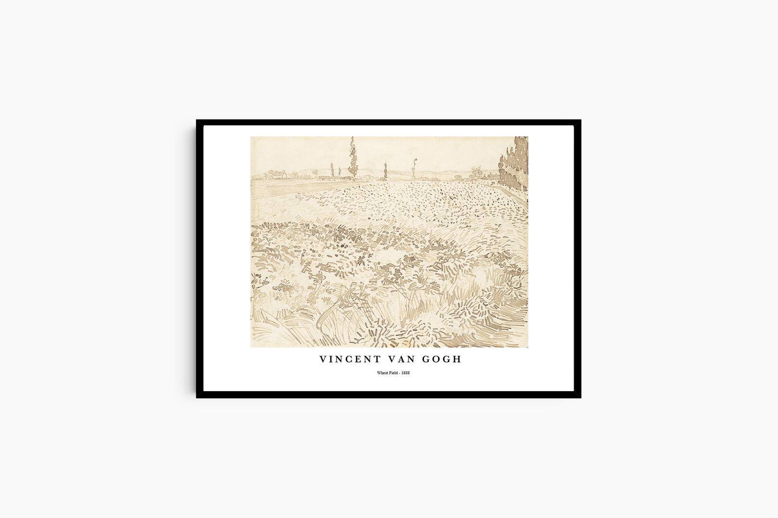 "Vincent Van Gogh - Wheat Field Poster"