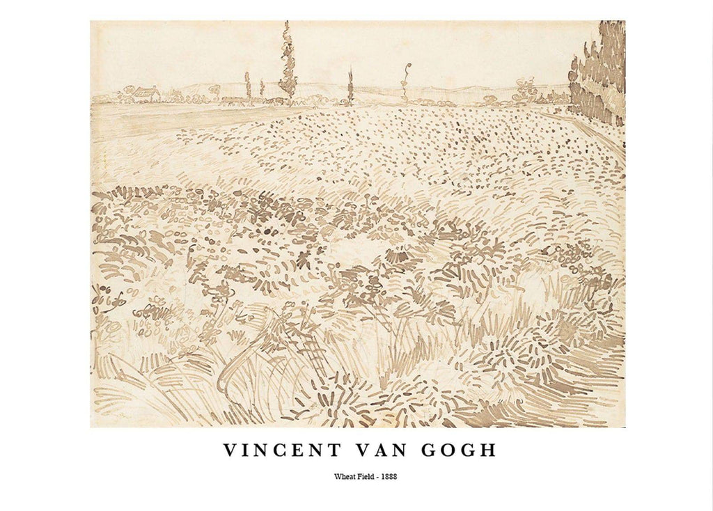 "Vincent Van Gogh - Wheat Field Poster"