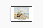 "Vincent Van Gogh - Fishing Boats on the Beach Poster"