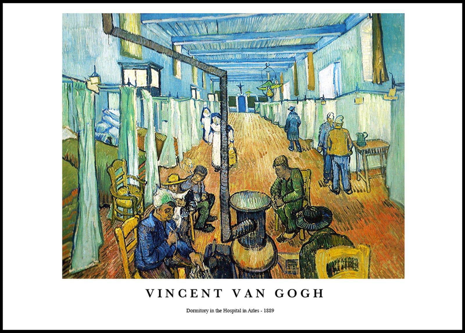 "Vincent Van Gogh - Dormitory in the Hospital in Arles Poster"
