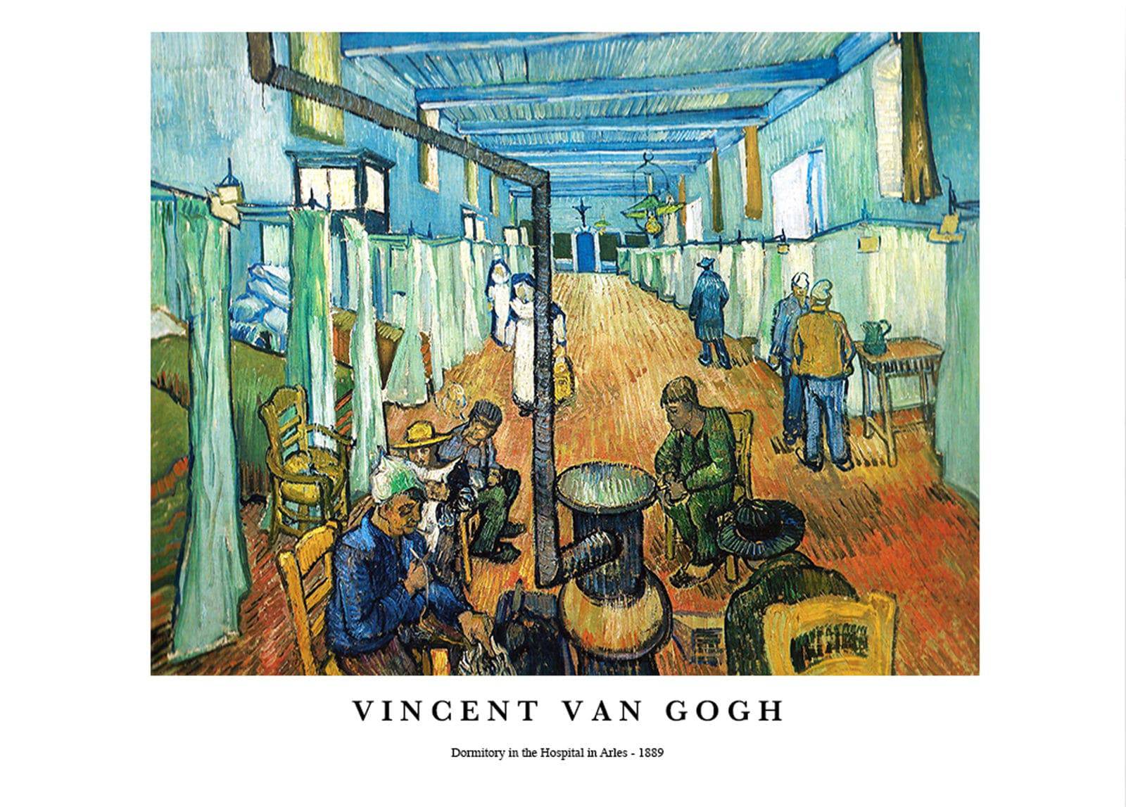 "Vincent Van Gogh - Dormitory in the Hospital in Arles Poster"