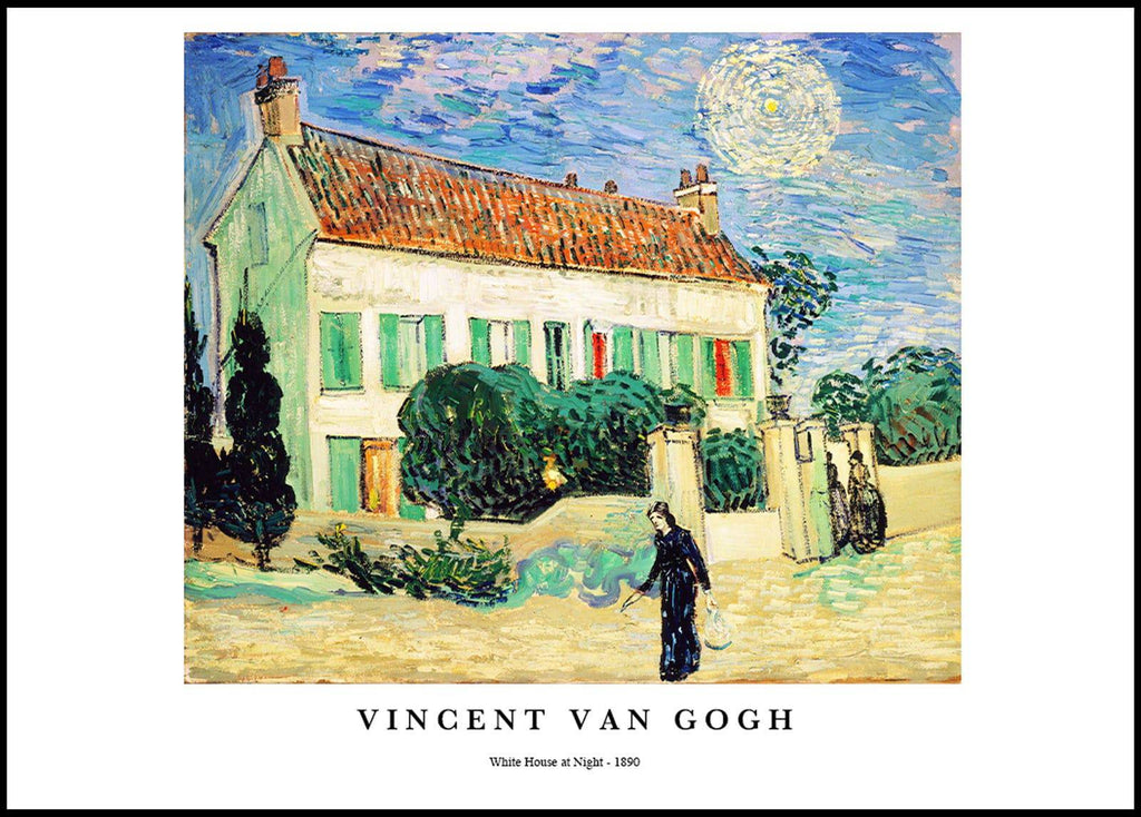 "Vincent Van Gogh - White House at Night Poster"