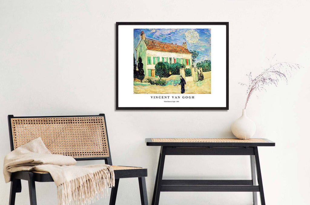 "Vincent Van Gogh - White House at Night Poster"