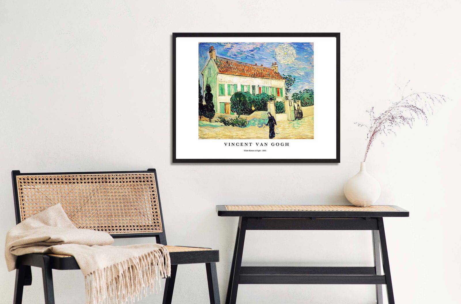"Vincent Van Gogh - White House at Night Poster"