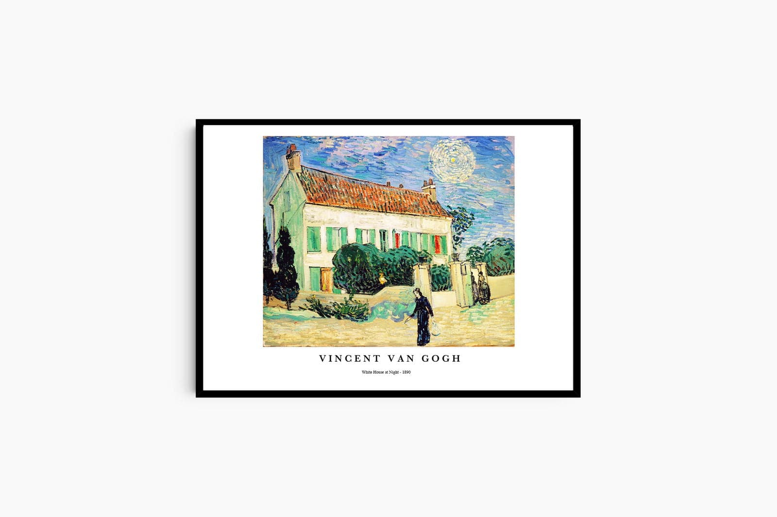 "Vincent Van Gogh - White House at Night Poster"