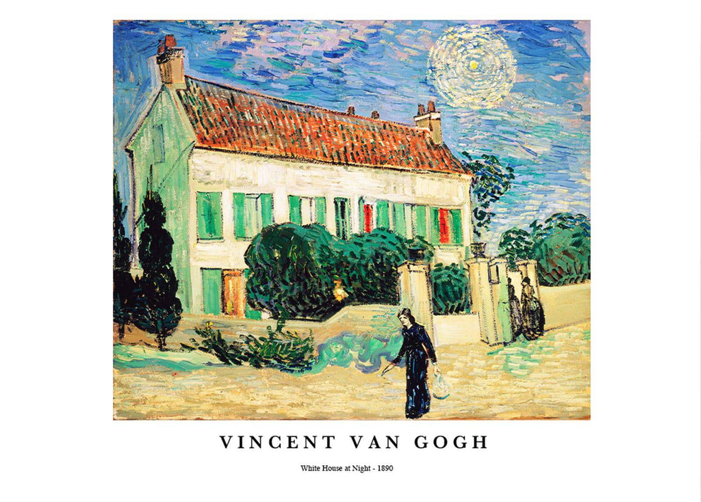 "Vincent Van Gogh - White House at Night Poster"