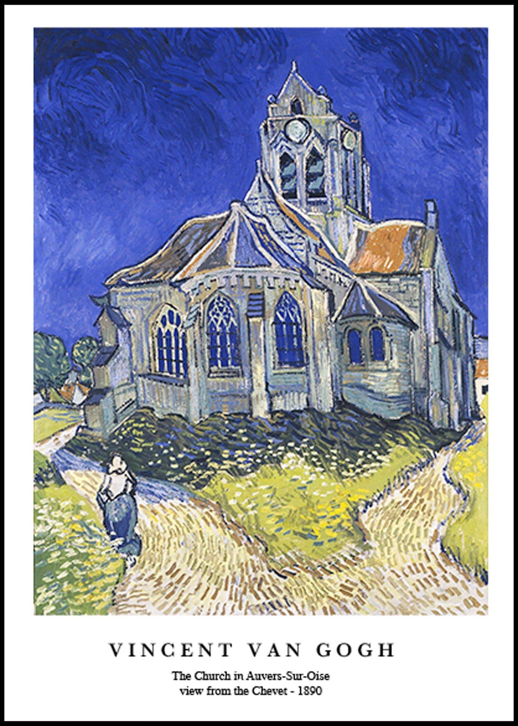 "Vincent Van Gogh - The Church in Auvers-Sur-Oise view from the Chevet Poster"