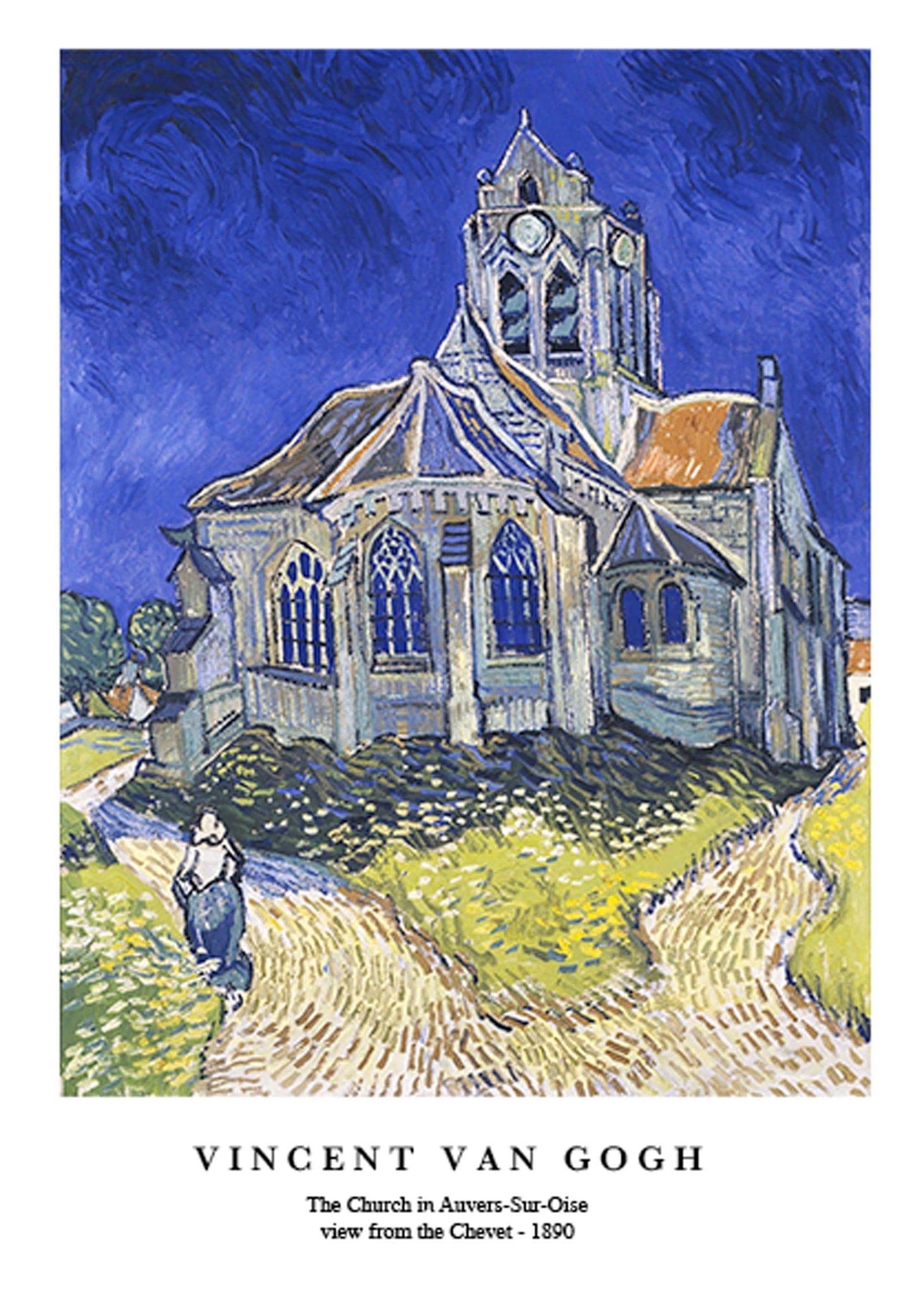 "Vincent Van Gogh - The Church in Auvers-Sur-Oise view from the Chevet Poster"