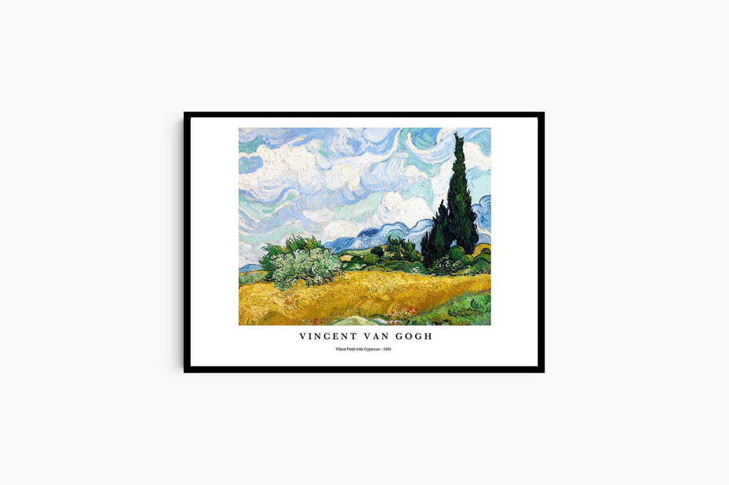 "Vincent Van Gogh - Wheat Field with Cypresses Poster"