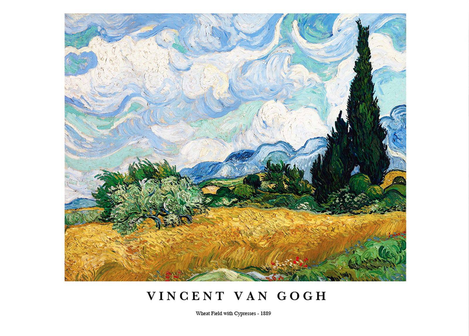 "Vincent Van Gogh - Wheat Field with Cypresses Poster"