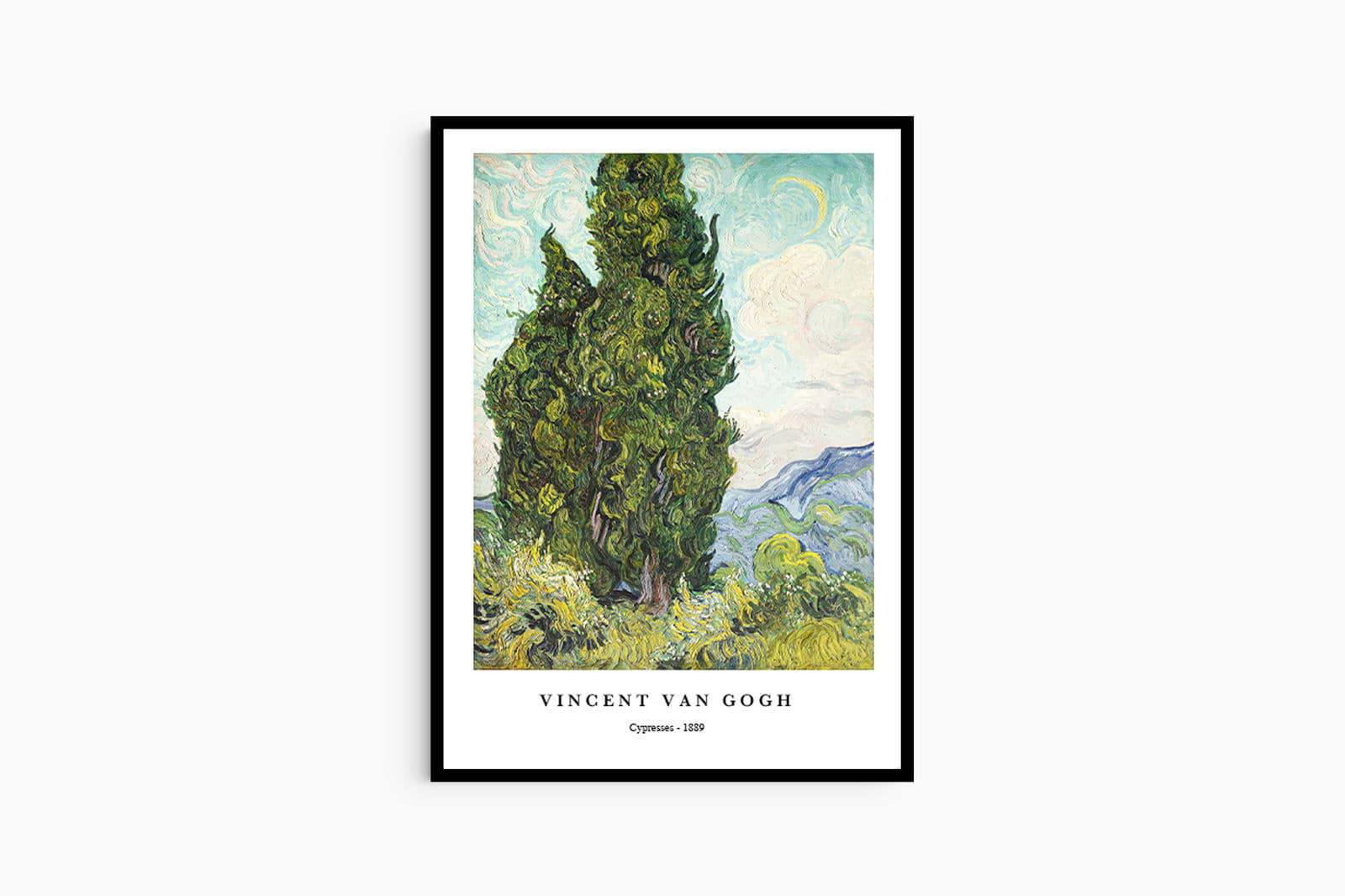 "Vincent Van Gogh - Cypresses Poster"