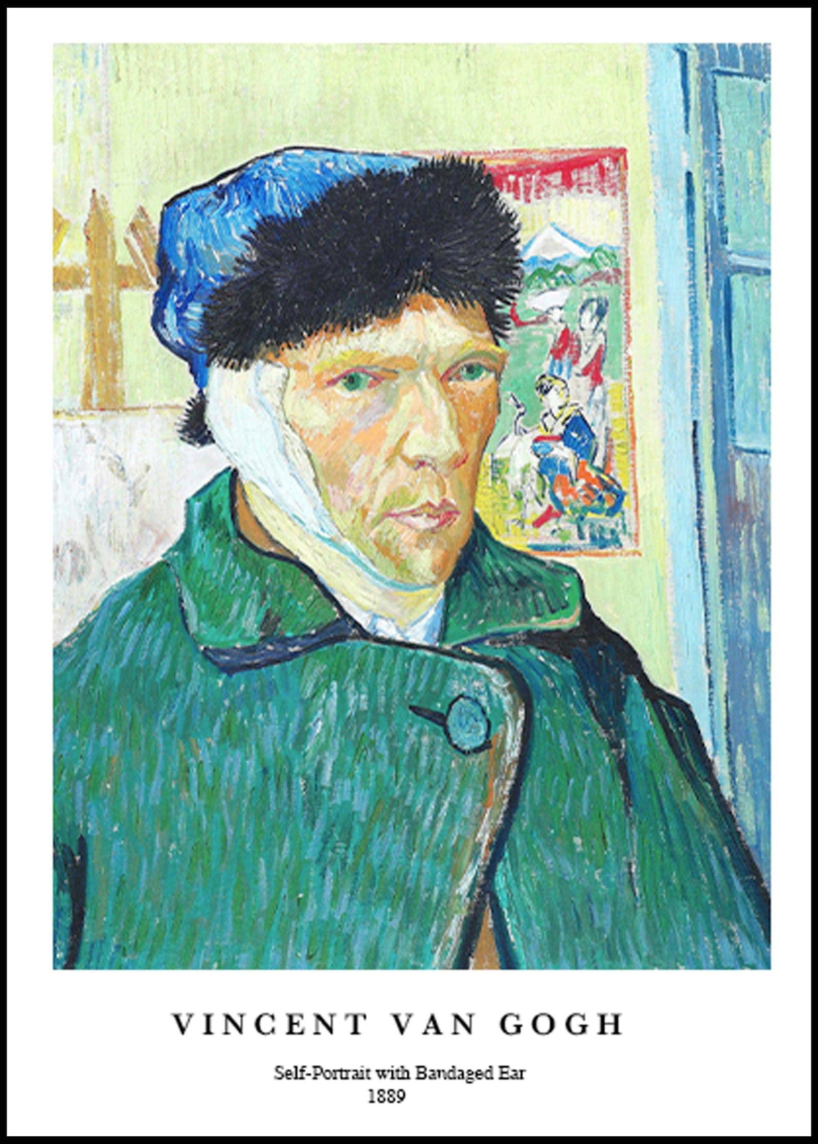 "Vincent Van Gogh - Self-Portrait with Bandaged Ear Poster"