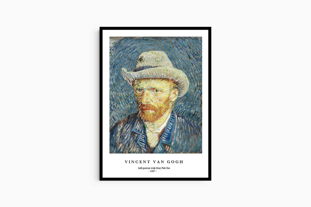 "Vincent Van Gogh - Self-Portrait with Grey Felt Hat Poster"