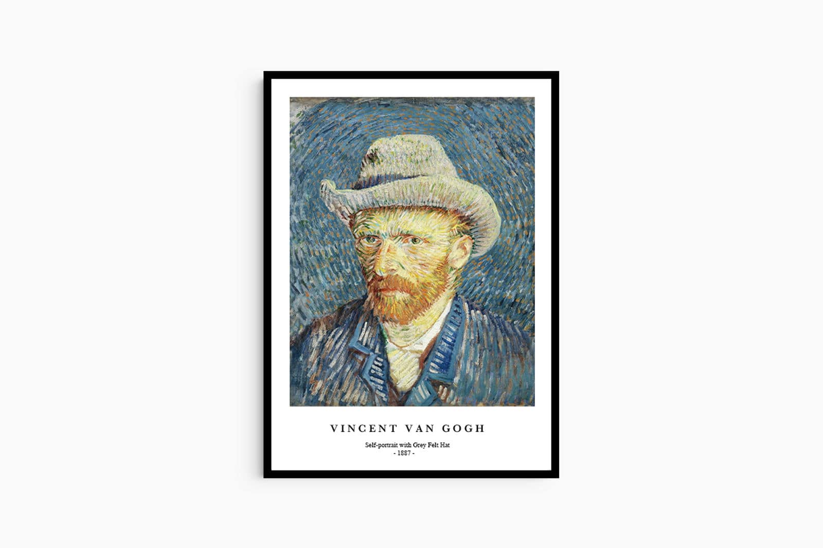 "Vincent Van Gogh - Self-Portrait with Grey Felt Hat Poster"