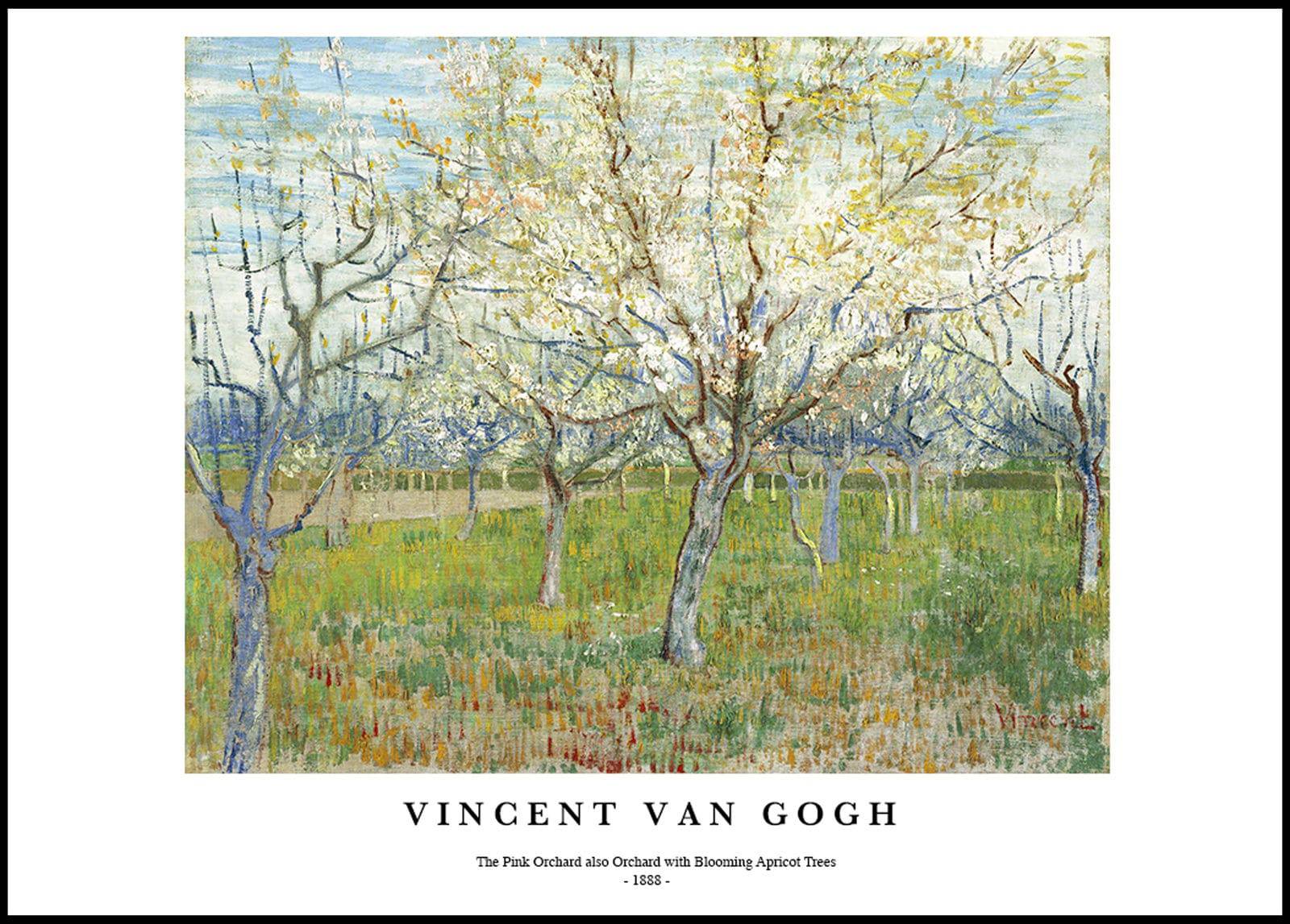 "Vincent Van Gogh - The Pink Orchard Poster"