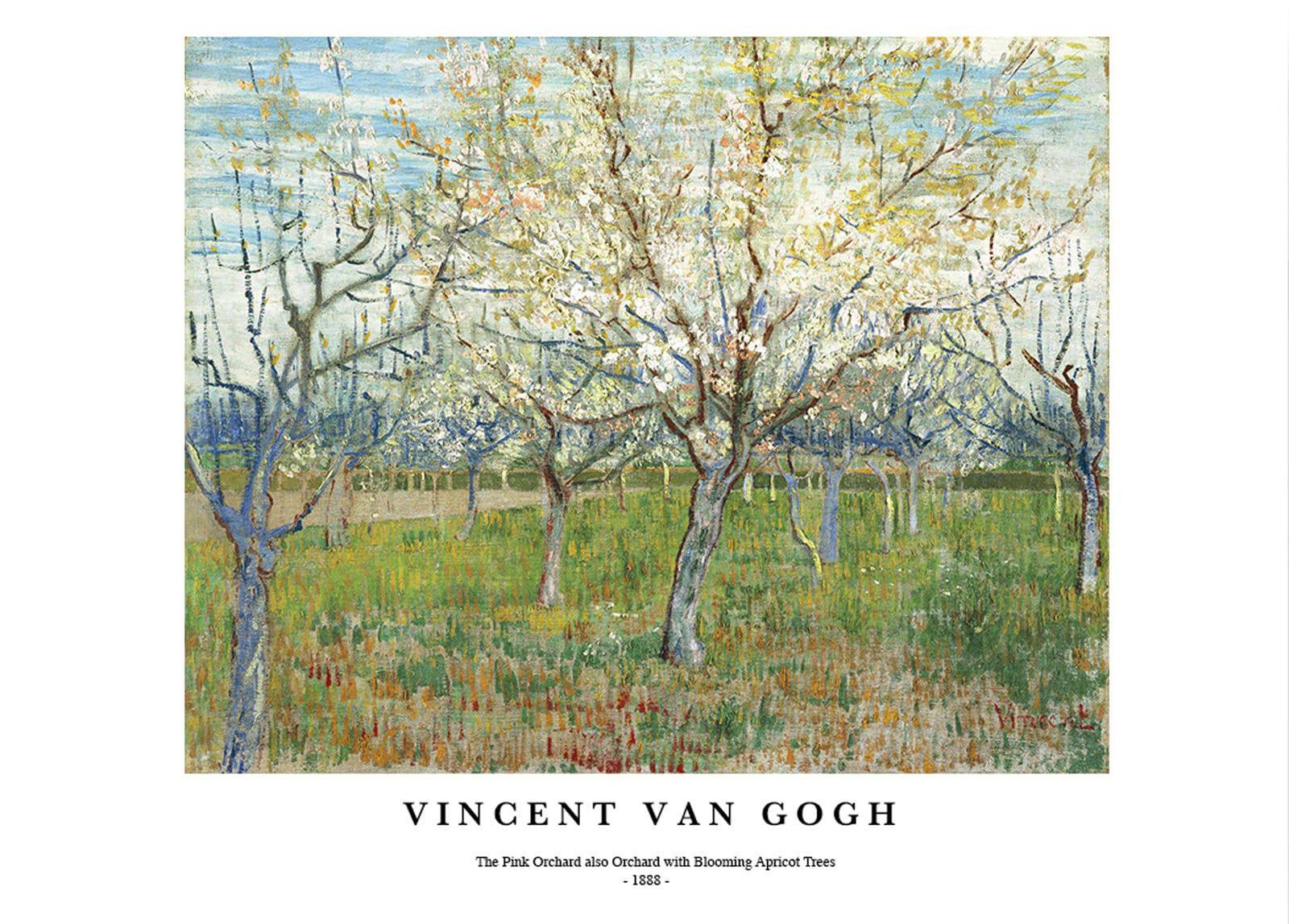 "Vincent Van Gogh - The Pink Orchard Poster"