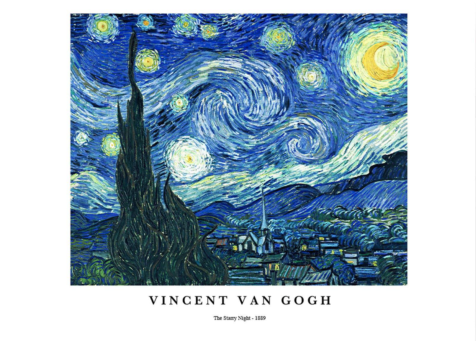 "Vincent Van Gogh - The Starry Night Poster"