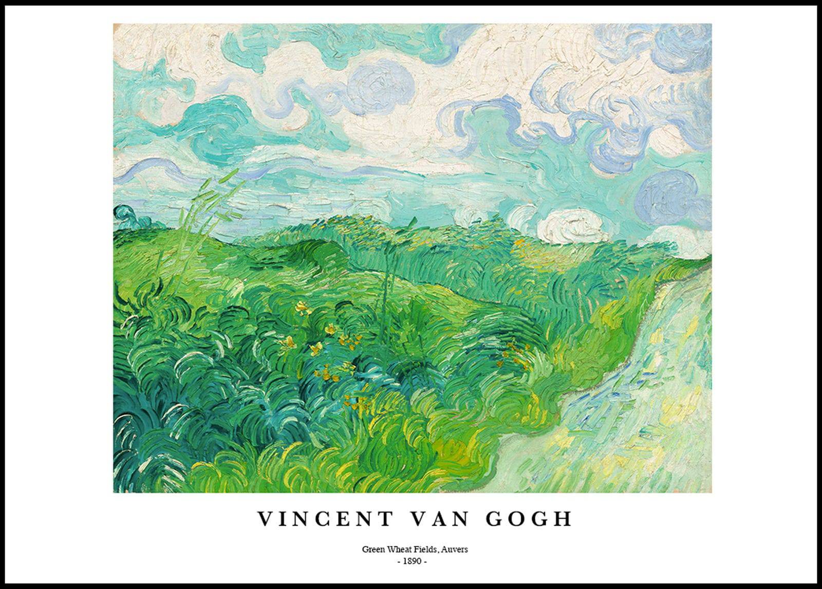 "Vincent Van Gogh - Green Wheat Fields Poster"