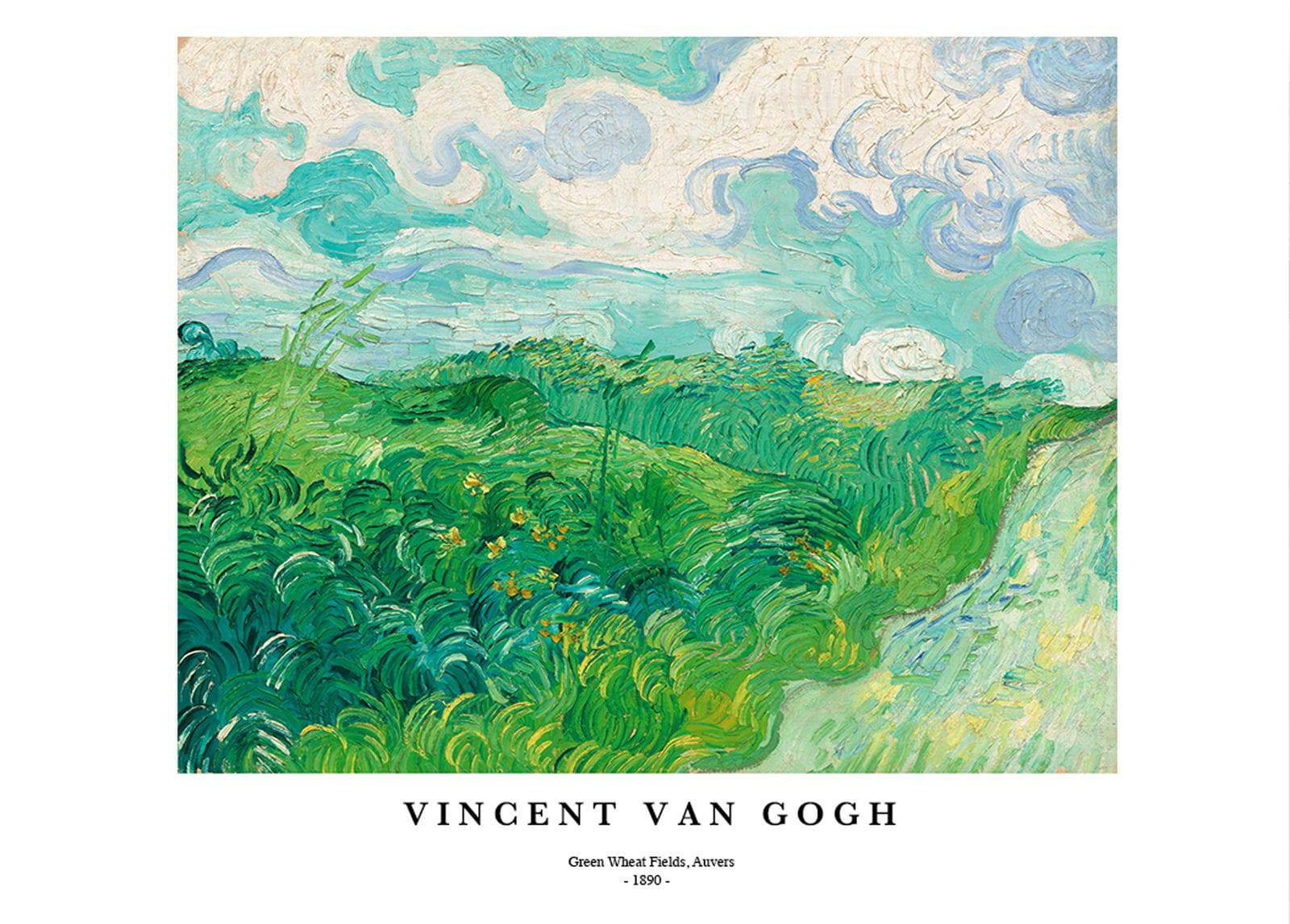 "Vincent Van Gogh - Green Wheat Fields Poster"