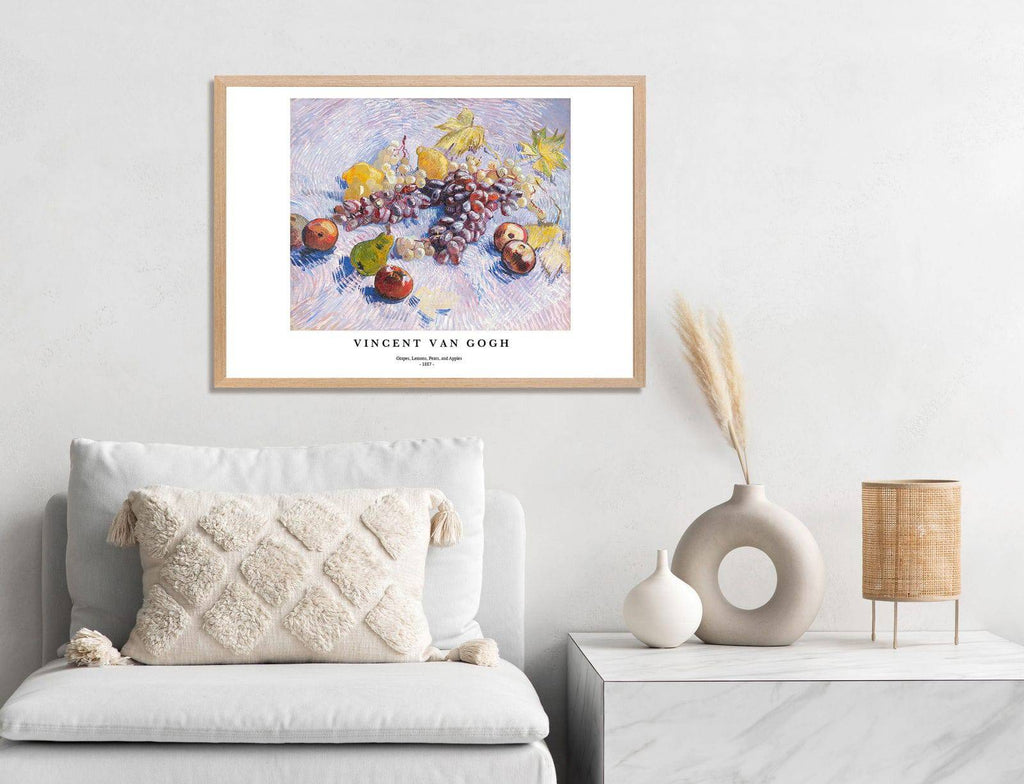 "Vincent Van Gogh - Grapes, Lemons, Pears, and Apples Poster"