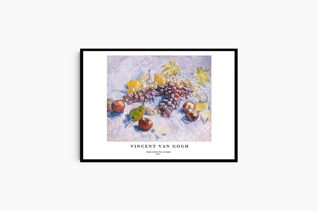 "Vincent Van Gogh - Grapes, Lemons, Pears, and Apples Poster"