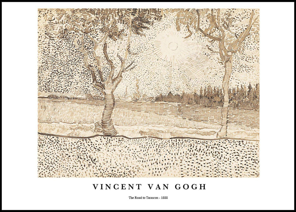 "Vincent Van Gogh - The Road to Tarascon Poster"