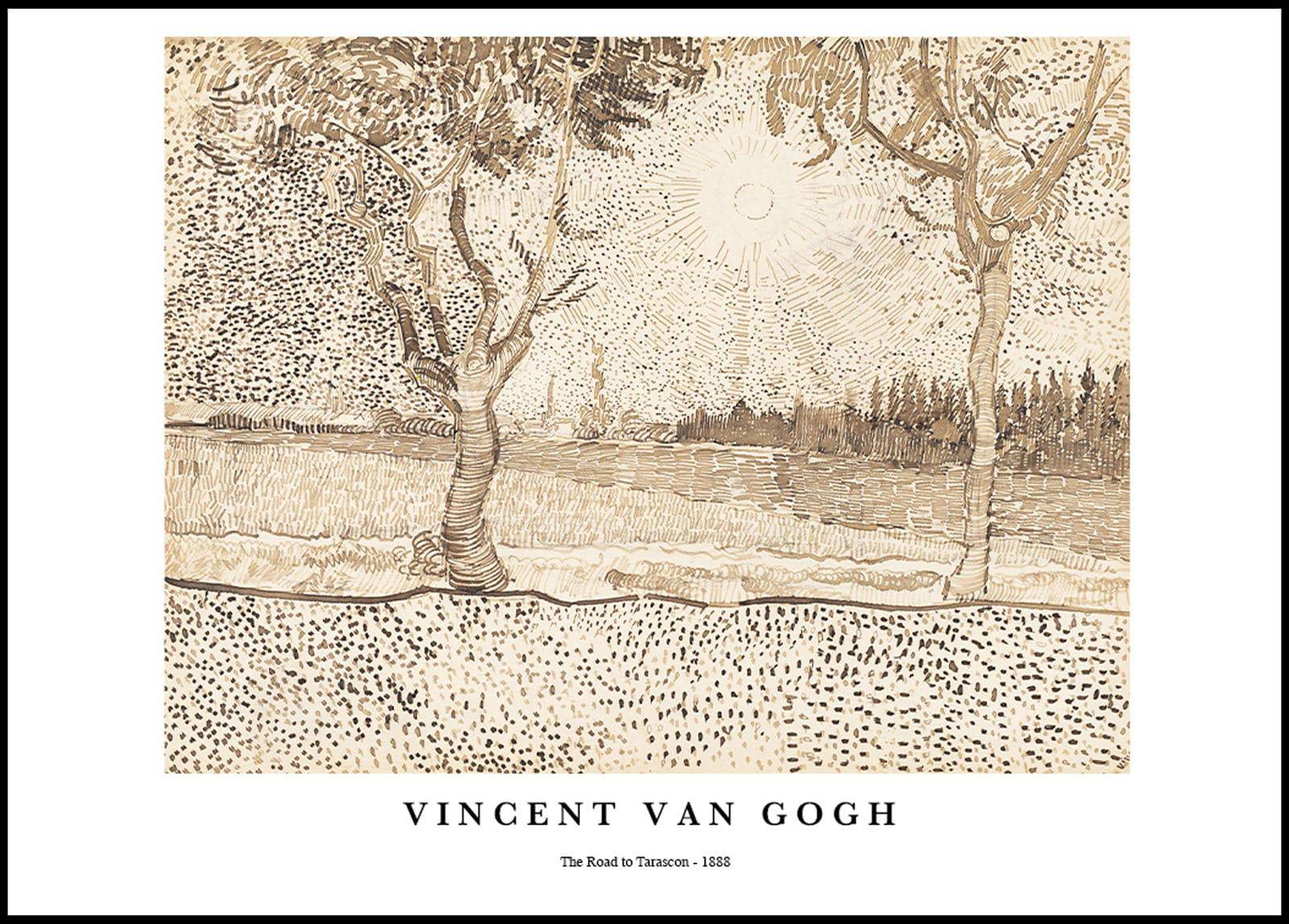 "Vincent Van Gogh - The Road to Tarascon Poster"