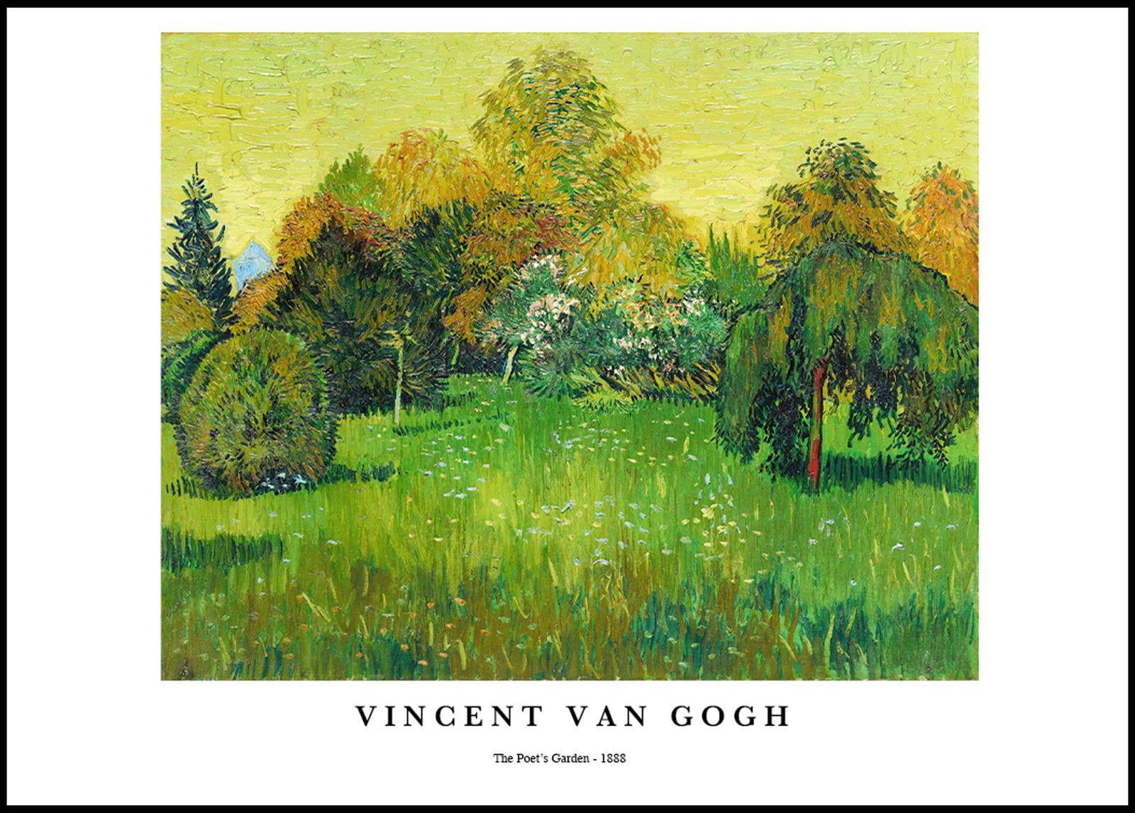 "Vincent Van Gogh - The Poet's Garden Poster"