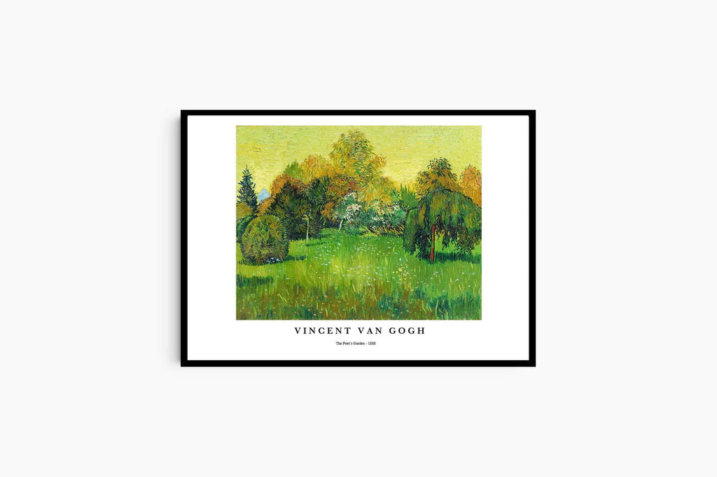 "Vincent Van Gogh - The Poet's Garden Poster"