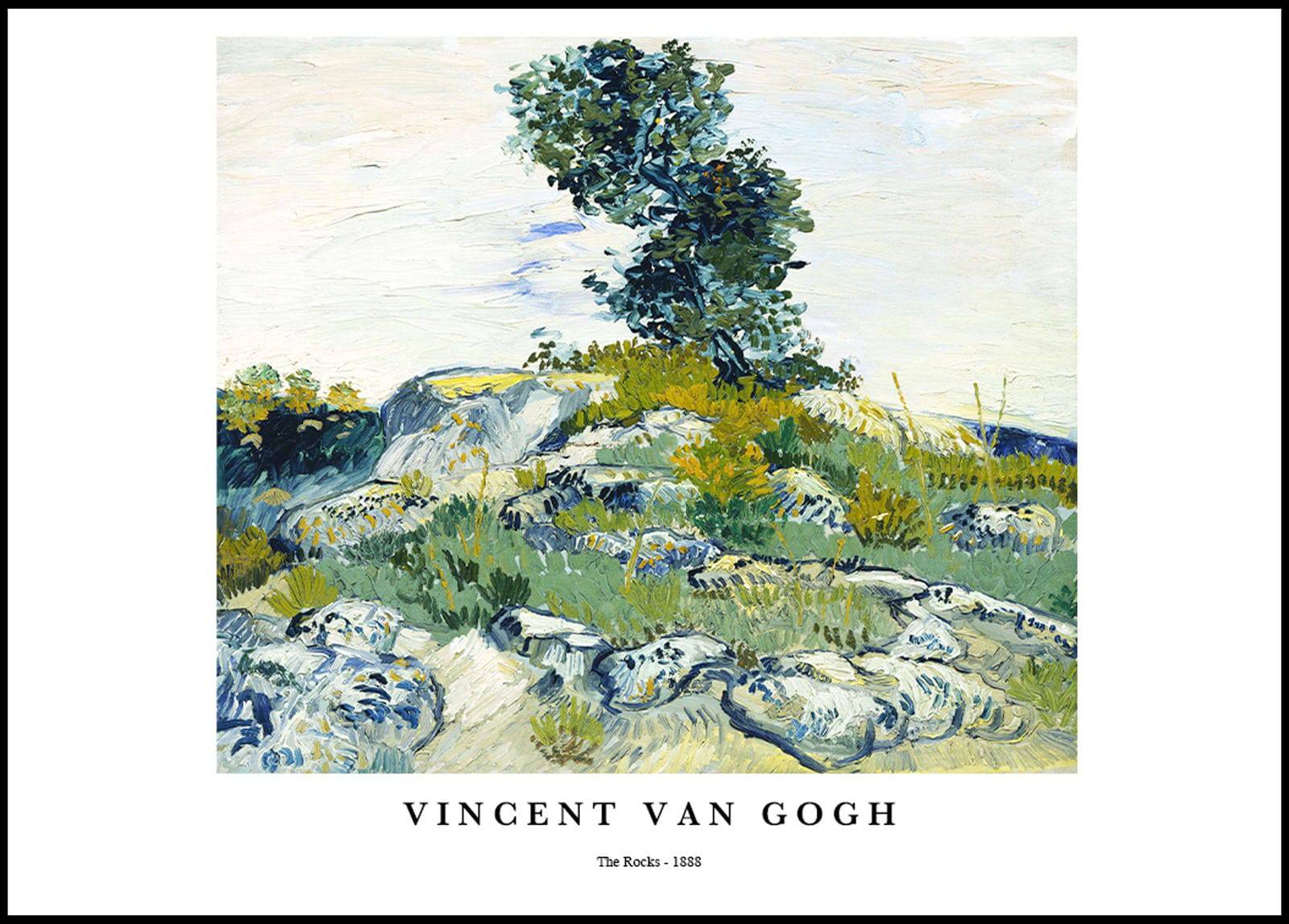 "Vincent Van Gogh - The Rocks Poster"