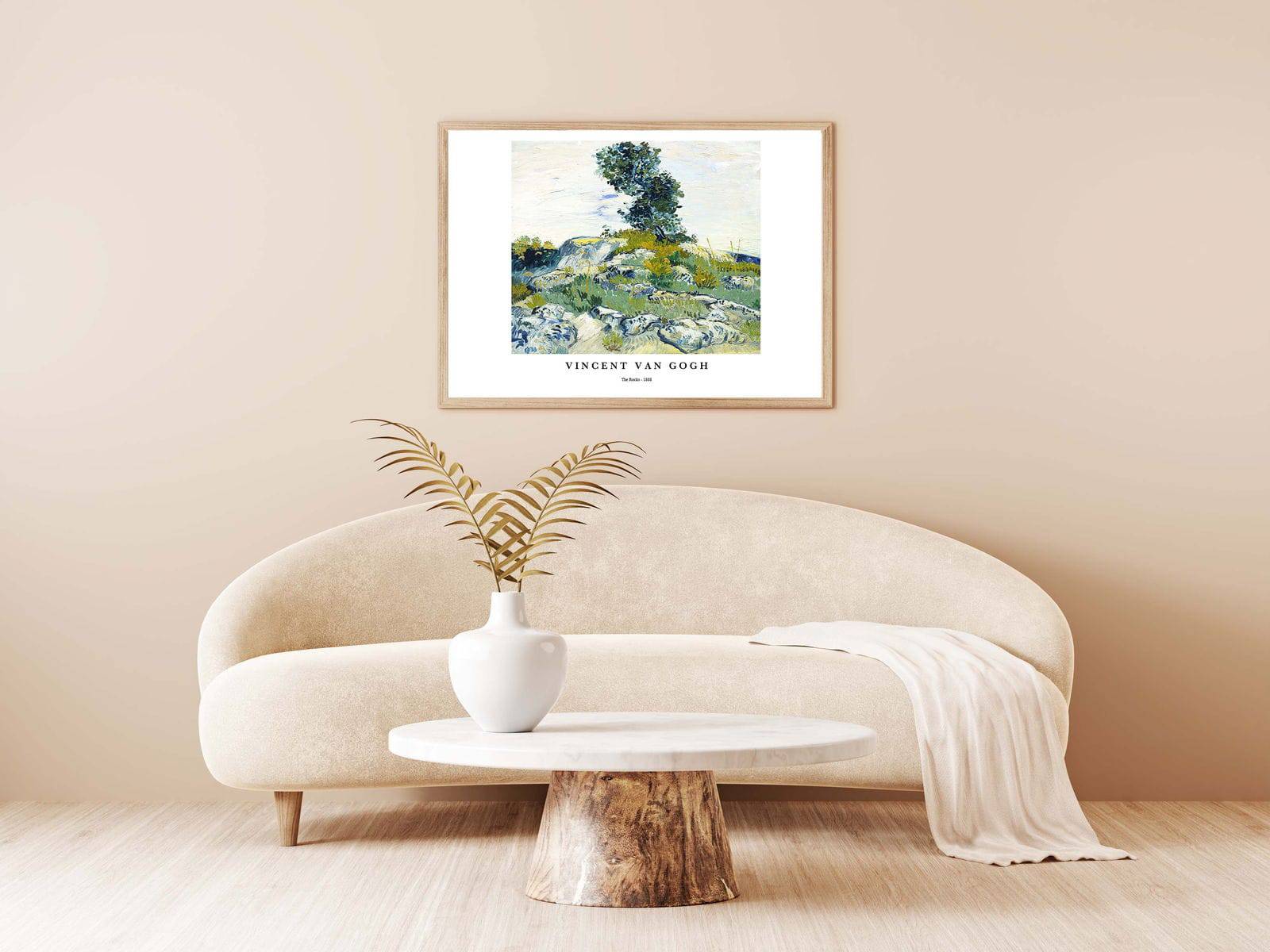 "Vincent Van Gogh - The Rocks Poster"