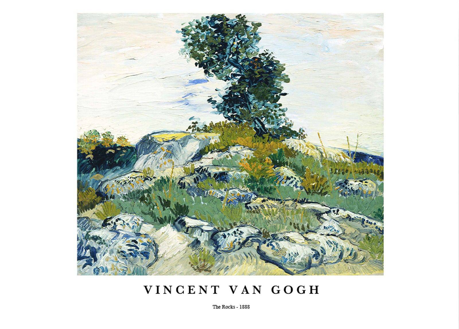 "Vincent Van Gogh - The Rocks Poster"