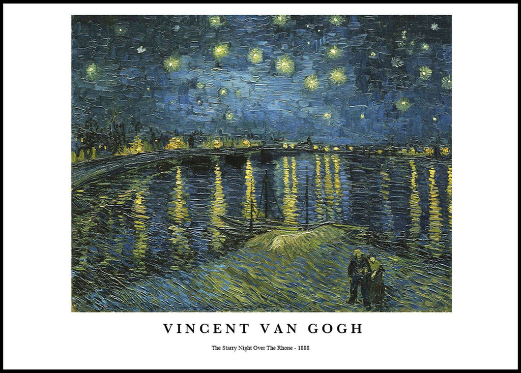 "Vincent Van Gogh - The Starry Night Over The Rhone Poster"