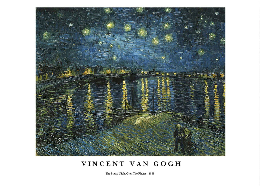 "Vincent Van Gogh - The Starry Night Over The Rhone Poster"