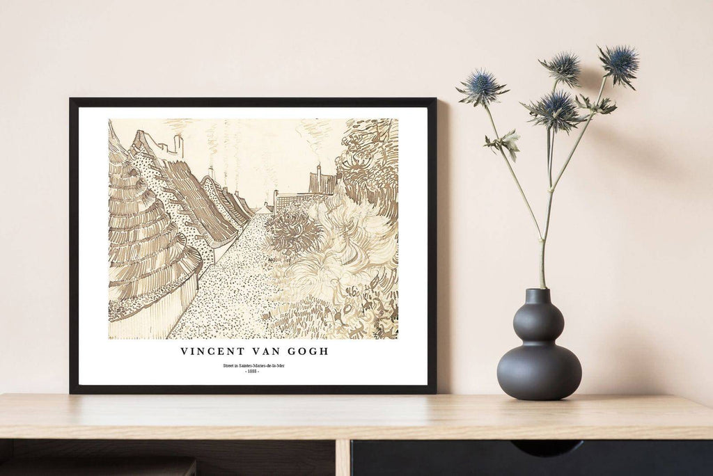 "Vincent Van Gogh - Street in Saintes-Maries-de-la-Mer"