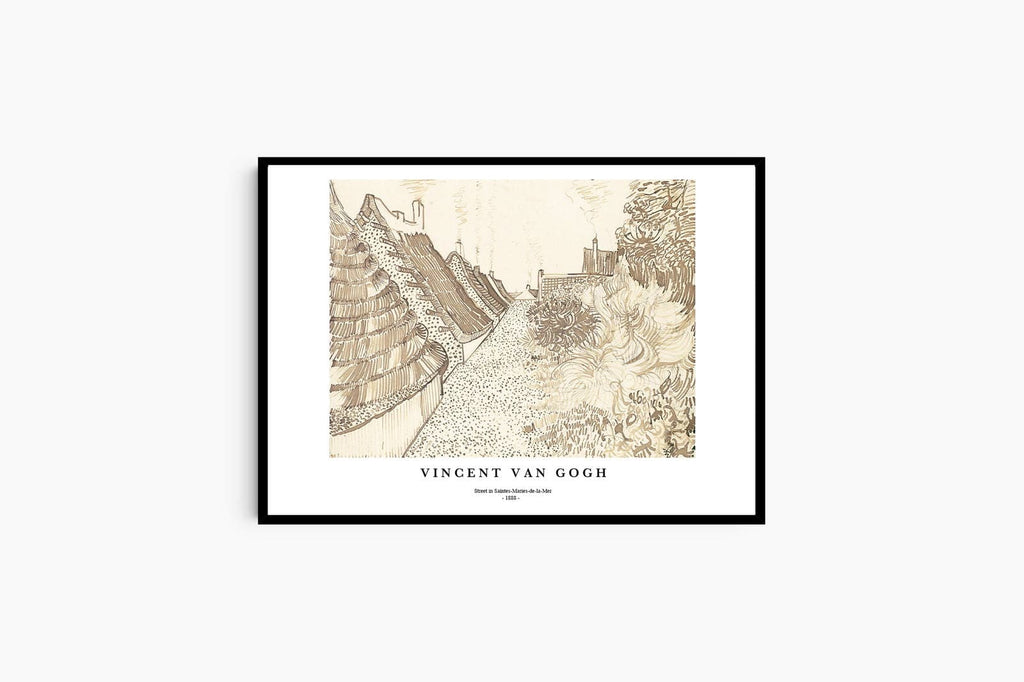 "Vincent Van Gogh - Street in Saintes-Maries-de-la-Mer"