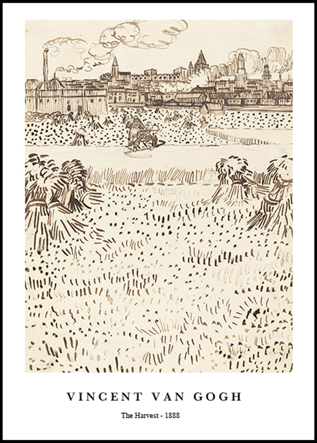 "Vincent Van Gogh - The Harvest Poster"