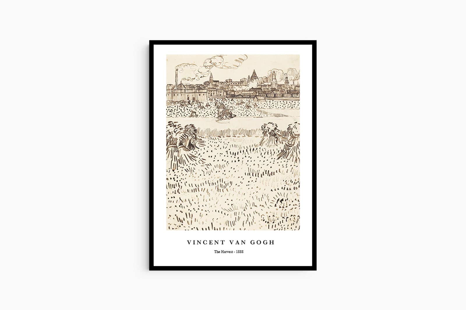 "Vincent Van Gogh - The Harvest Poster"