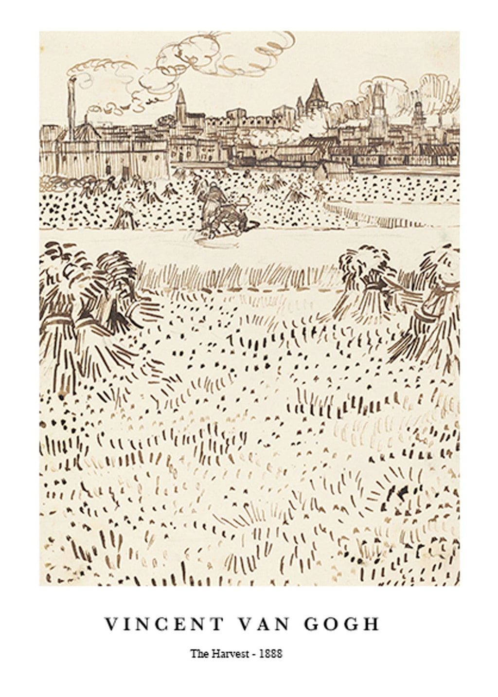 "Vincent Van Gogh - The Harvest Poster"