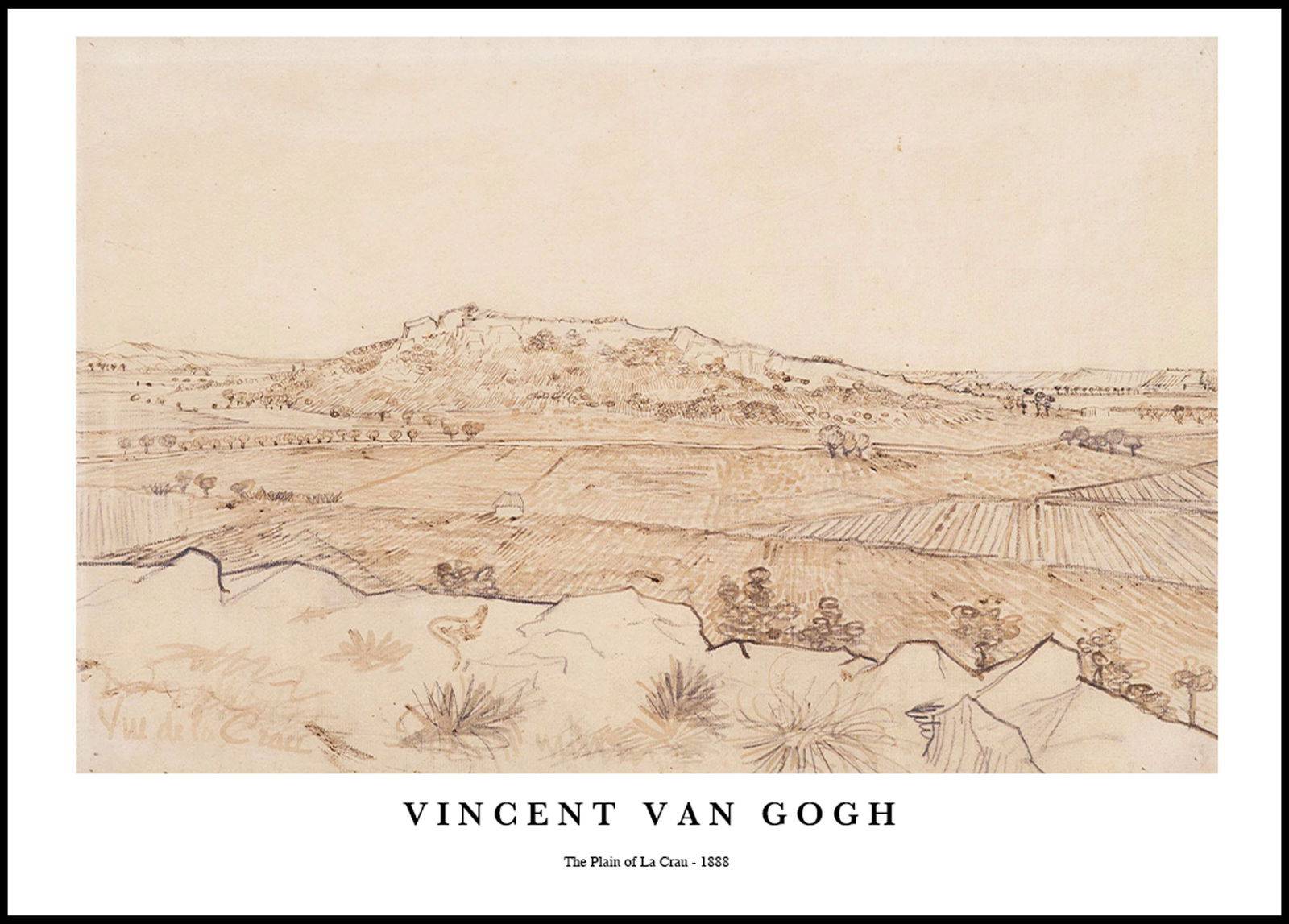 "Vincent Van Gogh - The Plain of La Crau Poster"
