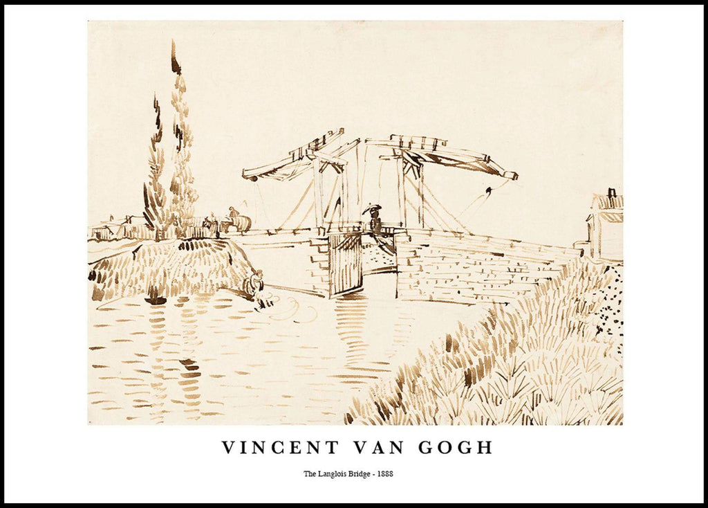 "Vincent Van Gogh - The Langlois Bridge Poster"